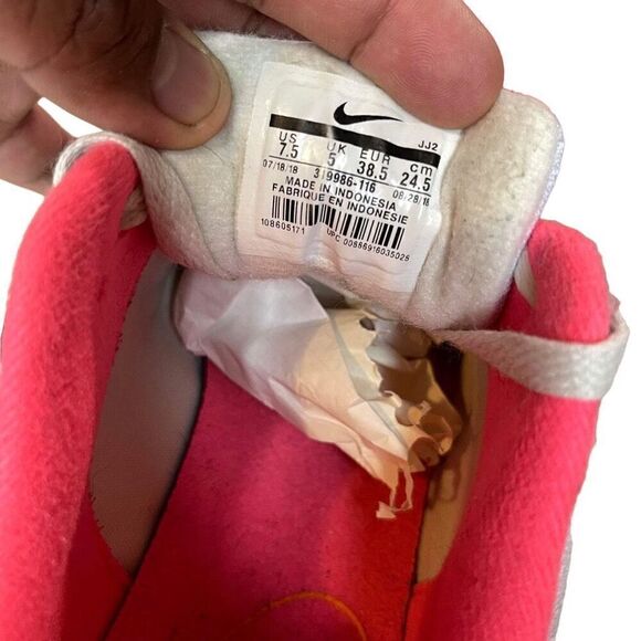 Nike Wmns Air Max 1 Size 7.5 White Navy Pink Womens Running Shoes Sneakers 31998 - Picture 4 of 8